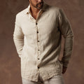 AER LINEN SHIRT / WHITE STONE